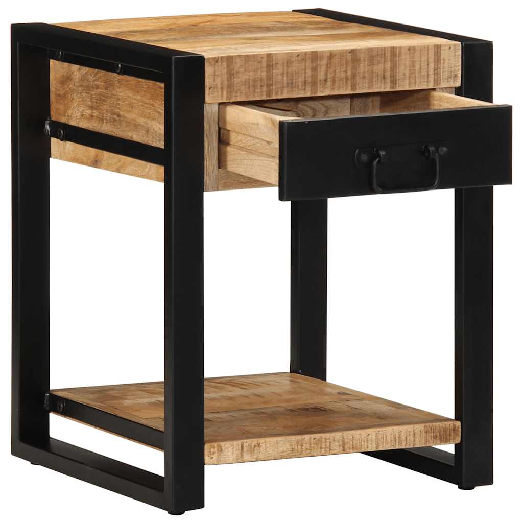 Side Table 40x40x50 cm Στερεό ακατέργαστο ξύλο Mango - Pakobazaar
