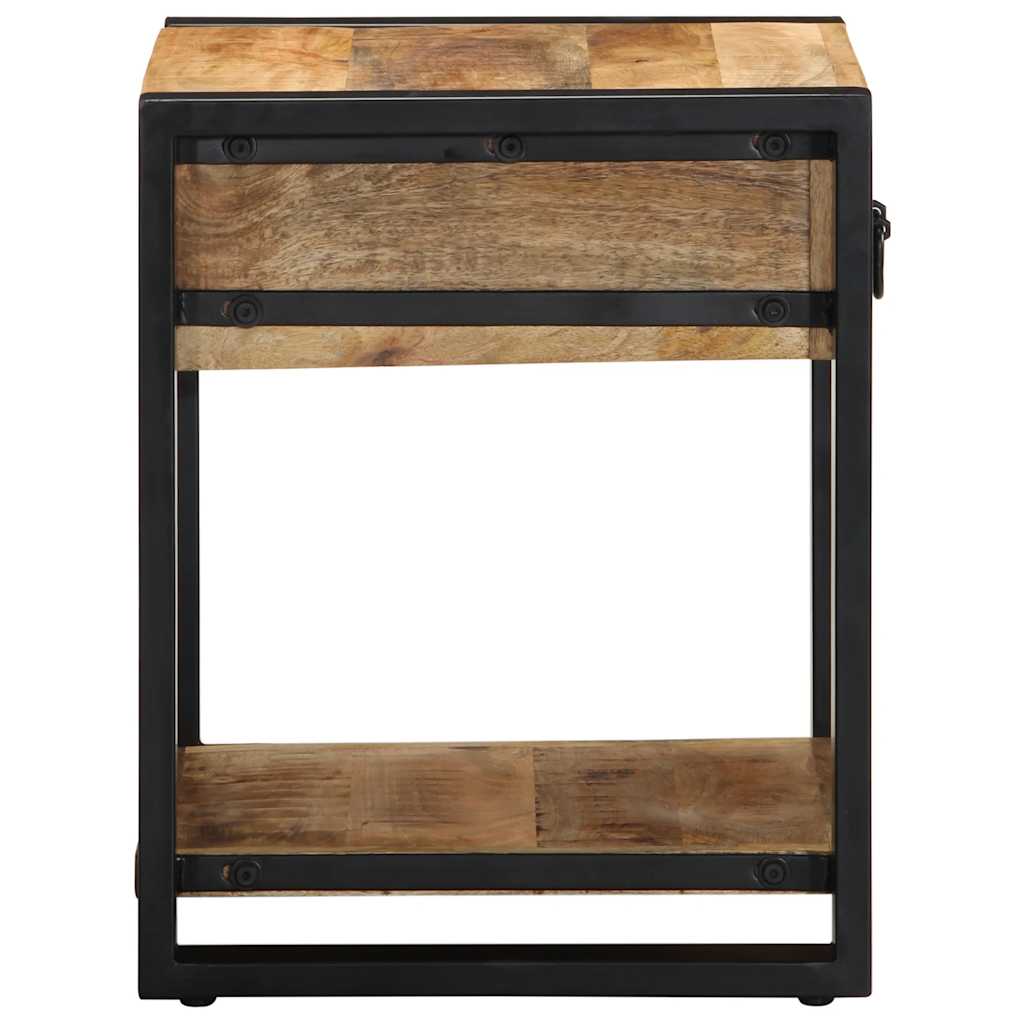 Side Table 40x40x50 cm Στερεό ακατέργαστο ξύλο Mango - Pakobazaar
