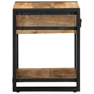Side Table 40x40x50 cm Στερεό ακατέργαστο ξύλο Mango - Pakobazaar