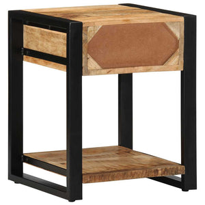 Side Table 40x40x50 cm Στερεό ακατέργαστο ξύλο Mango - Pakobazaar
