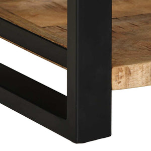 Side Table 40x40x50 cm Στερεό ακατέργαστο ξύλο Mango - Pakobazaar