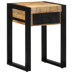 Side Table 35x35x50 cm Στερεό ακατέργαστο ξύλο Mango - Pakobazaar
