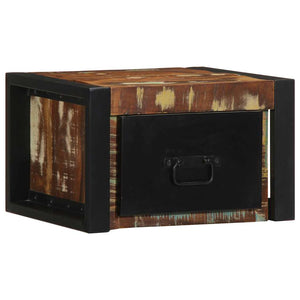 Κομοδίνο Πολύχρωμο 40x35x25 cm Στερεό ξύλο αναγεννημένο