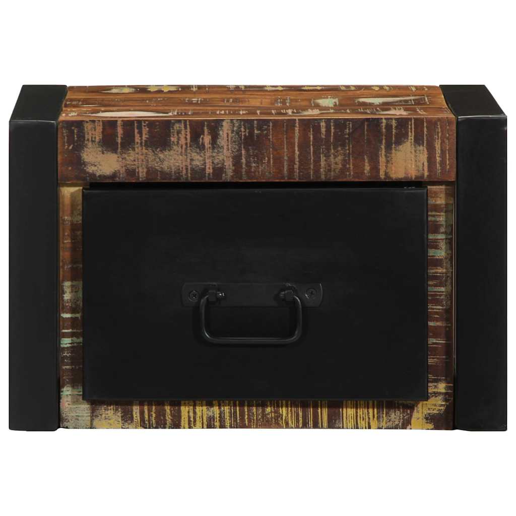 Κομοδίνο Πολύχρωμο 40x35x25 cm Στερεό ξύλο αναγεννημένο