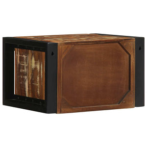Κομοδίνο Πολύχρωμο 40x35x25 cm Στερεό ξύλο αναγεννημένο
