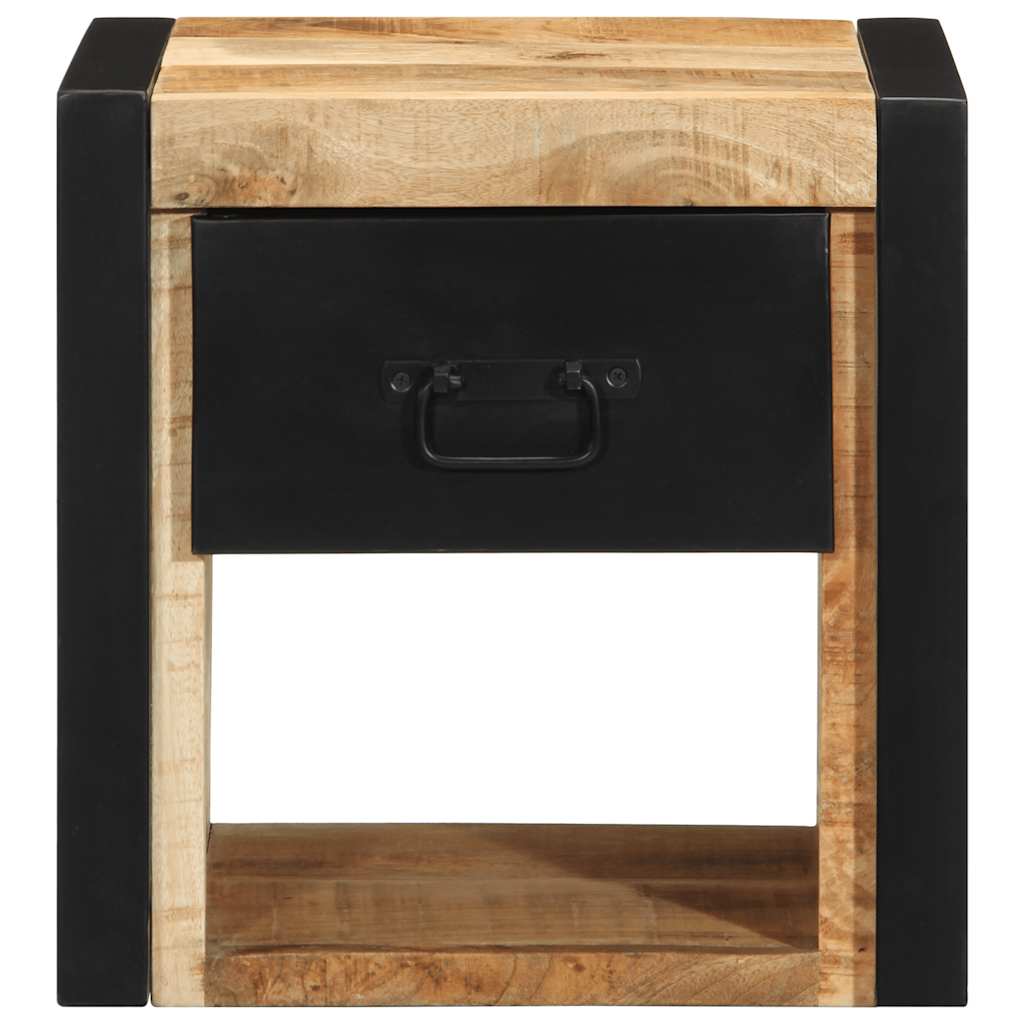 Κομοδίνα 2 τεμάχια 40x35x40 cm Στερεό ακατέργαστο ξύλο Mango
