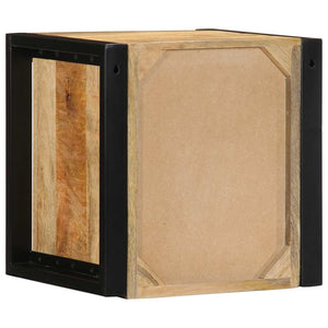 Κομοδίνα 2 τεμάχια 40x35x40 cm Στερεό ακατέργαστο ξύλο Mango