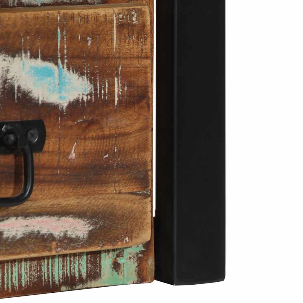 Κομοδίνα 2 τεμάχια Πολύχρωμο 40x35x40cm Ξύλο μασίφ αναγεννημένο - Pakobazaar