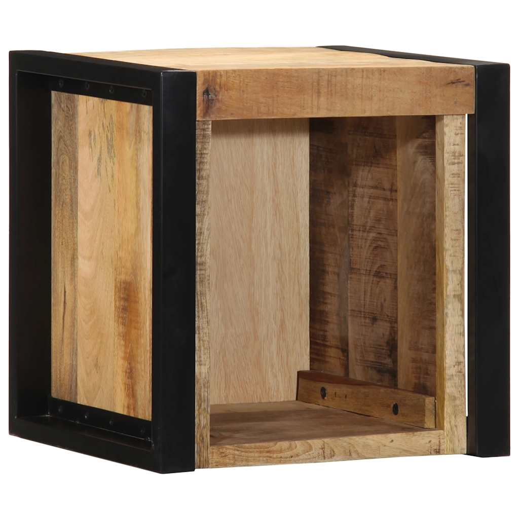 Κομοδίνα 2 τεμάχια 40x35x40 cm Στερεό ακατέργαστο ξύλο Mango