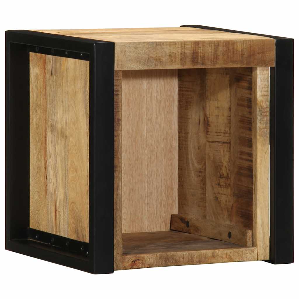 Κομοδίνα 2 τεμάχια 40x35x40 cm Στερεό ακατέργαστο ξύλο Mango