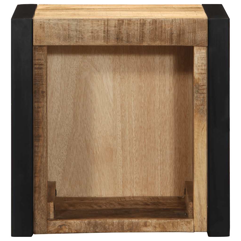 Κομοδίνα 2 τεμάχια 40x35x40 cm Στερεό ακατέργαστο ξύλο Mango