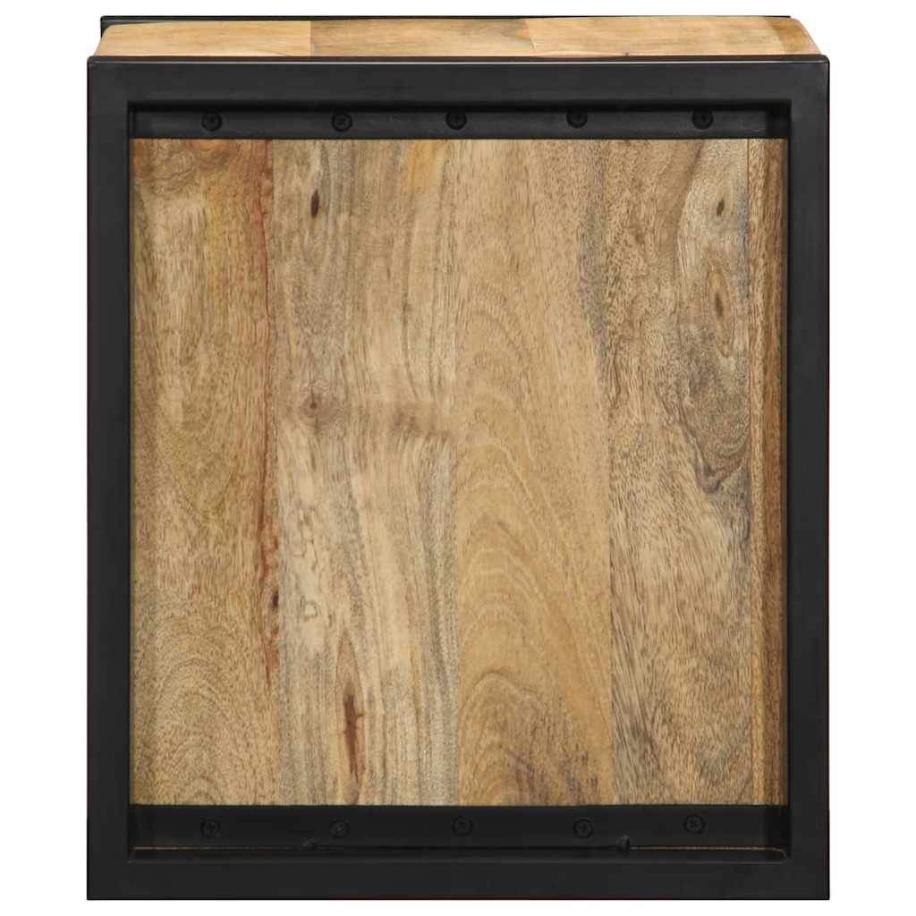 Κομοδίνα 2 τεμάχια 40x35x40 cm Στερεό ακατέργαστο ξύλο Mango