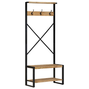 Ράφι για ρούχα 80x40x190 cm Στερεό ακατέργαστο ξύλο Mango
