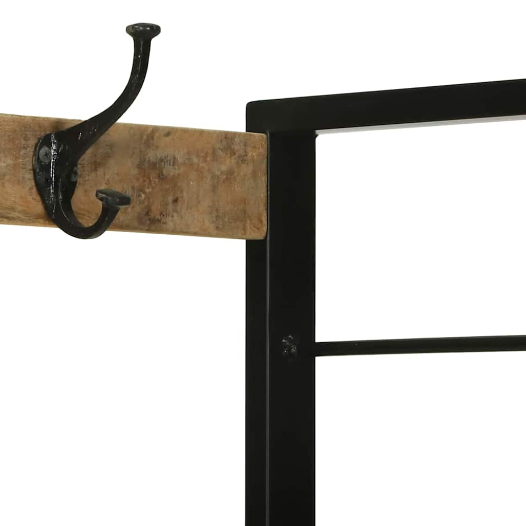 Ράφι Ρούχων με ράφι Καφέ 110 x 40 x 179 εκ. Μασίφ ξύλο μάνγκο - Pakobazaar