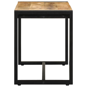 Πάγκος  80x35x45 cm Στερεό ακατέργαστο ξύλο Mango - Pakobazaar