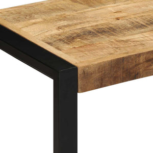 Πάγκος  80x35x45 cm Στερεό ακατέργαστο ξύλο Mango - Pakobazaar
