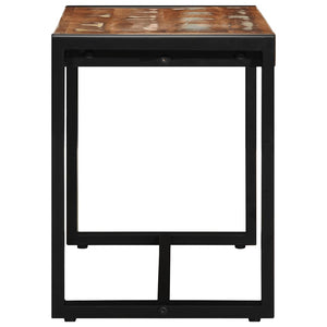 Πάγκος  Πολύχρωμος 80x35x45 cm Στερεό ξύλο αναγεννημένο