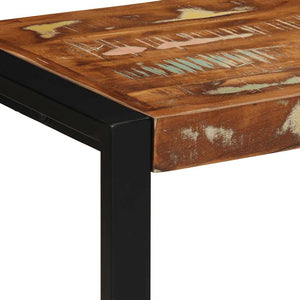 Πάγκος  Πολύχρωμος 80x35x45 cm Στερεό ξύλο αναγεννημένο