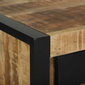 End Table Καφέ 40 x 40 x 80 cm Στερεό ξύλο μάνγκο