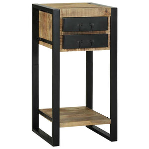 End Table Καφέ 40 x 40 x 80 cm Στερεό ξύλο μάνγκο