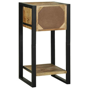 End Table Καφέ 40 x 40 x 80 cm Στερεό ξύλο μάνγκο
