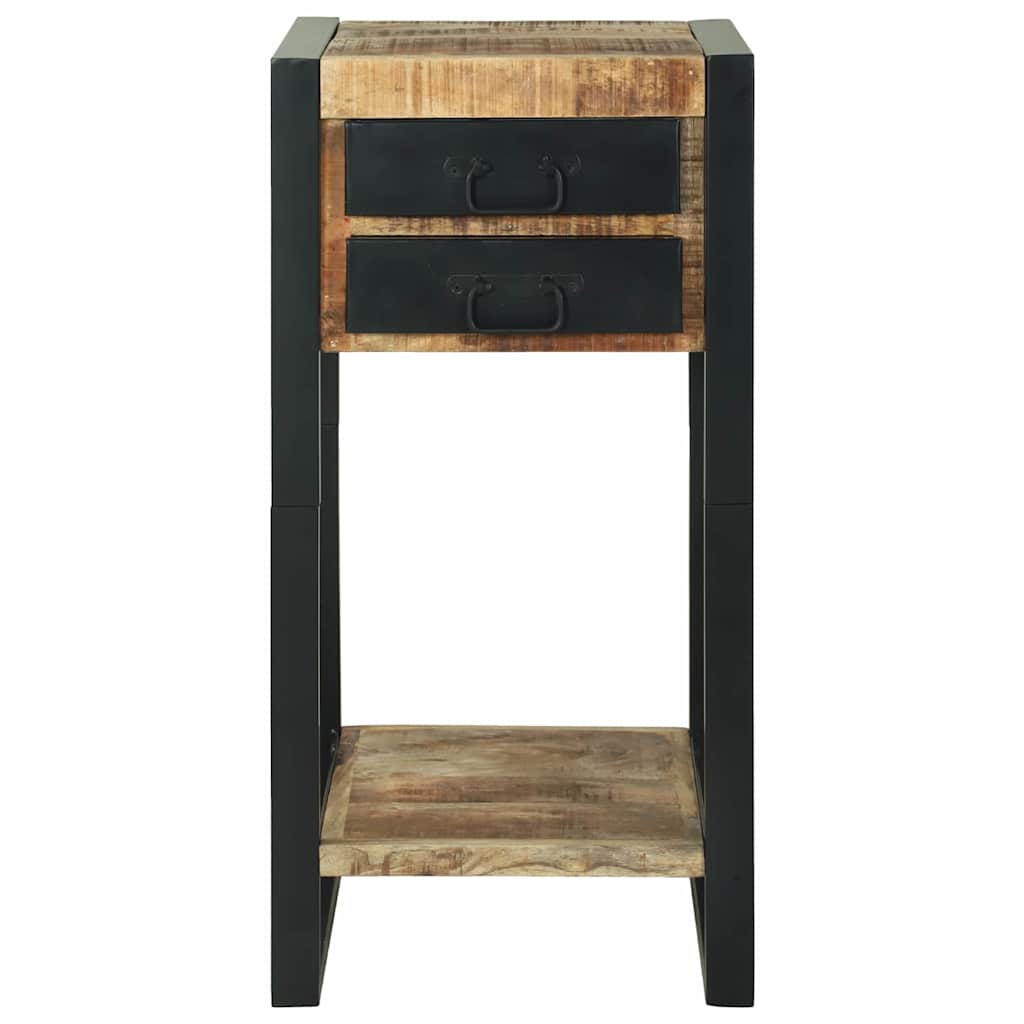 End Table με συρτάρι Καφέ 40 x 40 x 80 cm Στερεό ξύλο μάνγκο