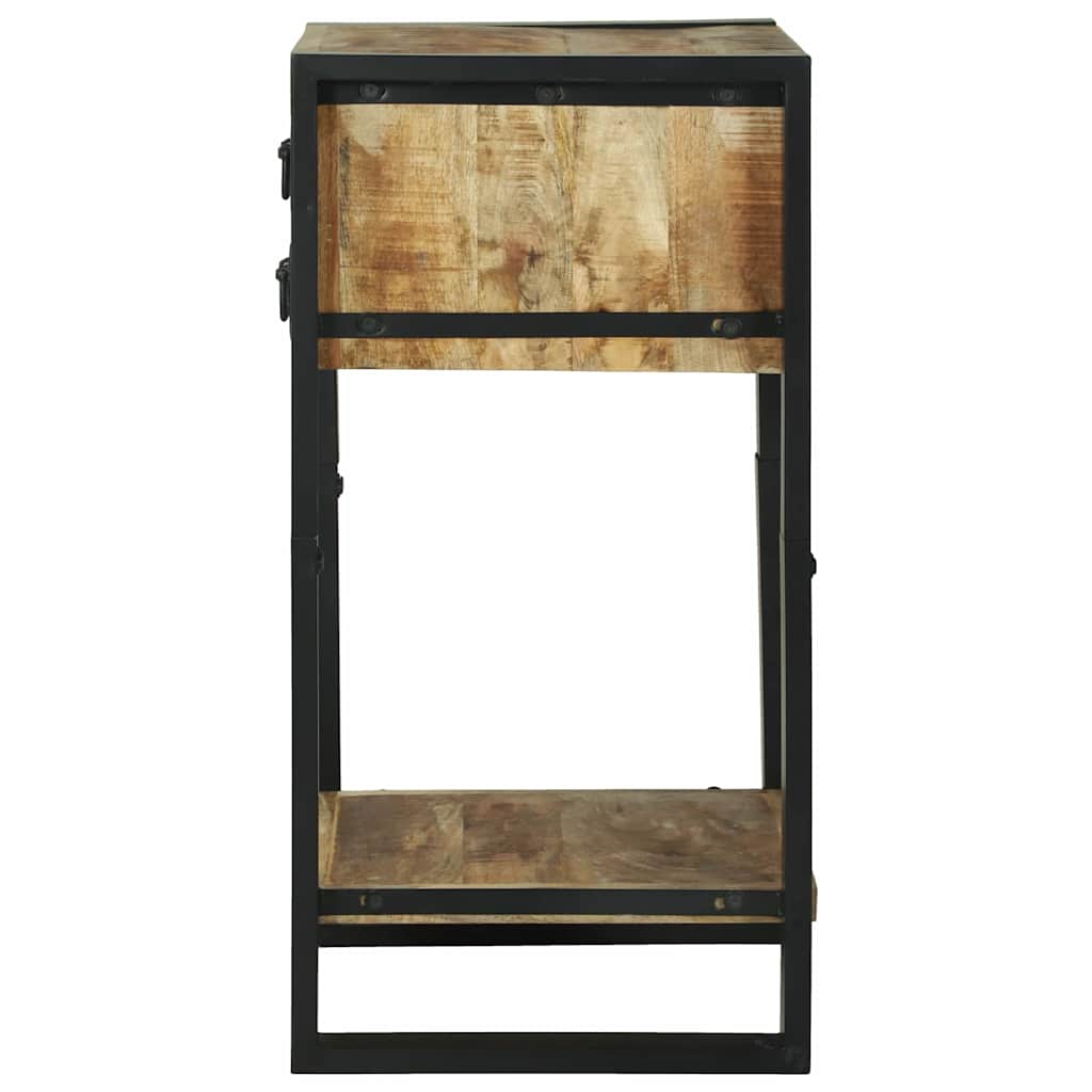 End Table με συρτάρι Καφέ 40 x 40 x 80 cm Στερεό ξύλο μάνγκο