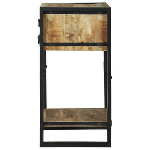 End Table Καφέ 40 x 40 x 80 cm Στερεό ξύλο μάνγκο
