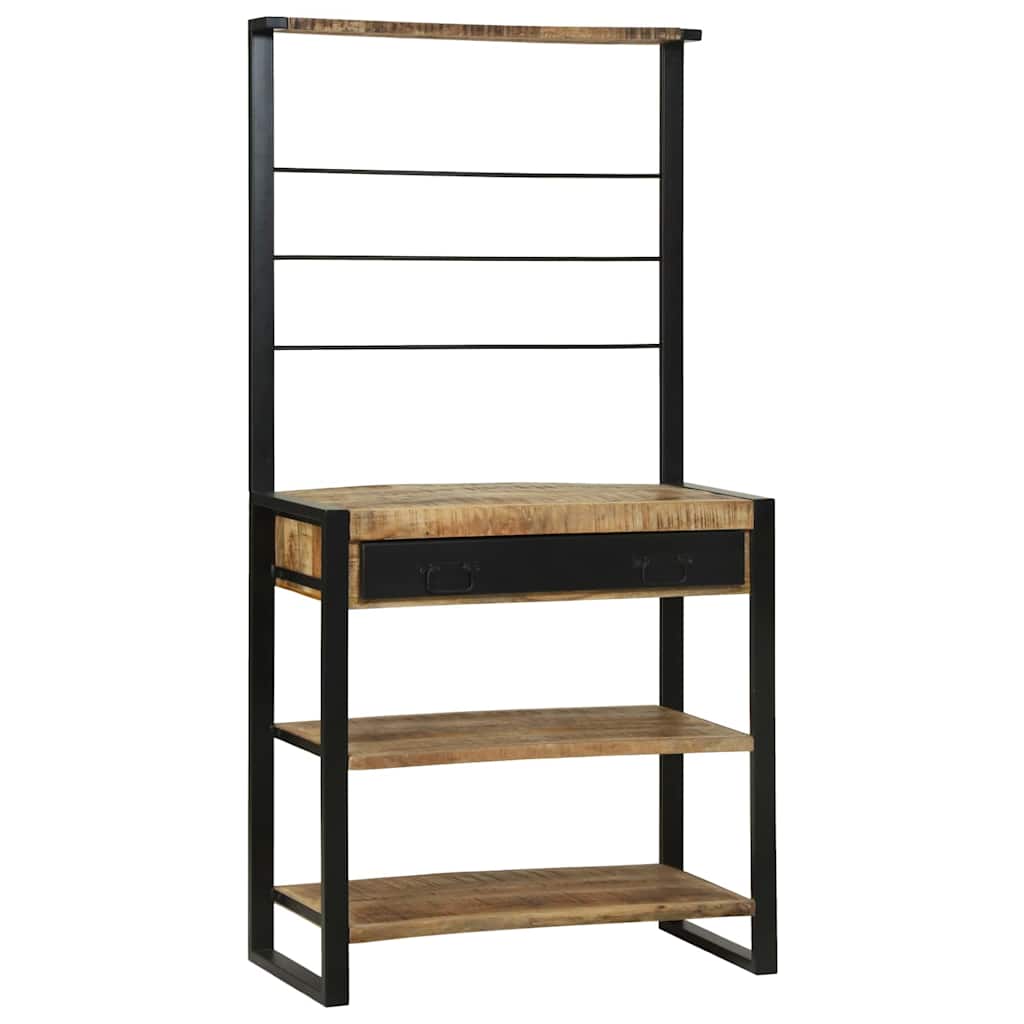 Ράφι κουζίνας Καφέ και Μαύρο 80 x 40 x 160 cm - Pakobazaar