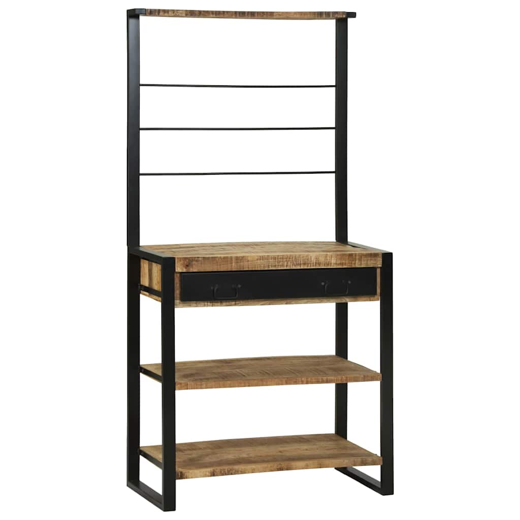 Ράφι κουζίνας Καφέ και Μαύρο 80 x 40 x 160 cm - Pakobazaar