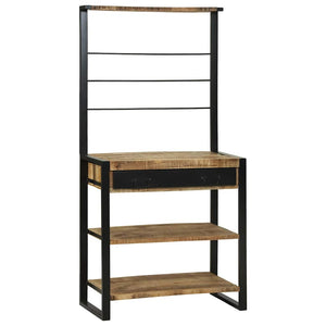 Ράφι κουζίνας Καφέ και Μαύρο 80 x 40 x 160 cm - Pakobazaar