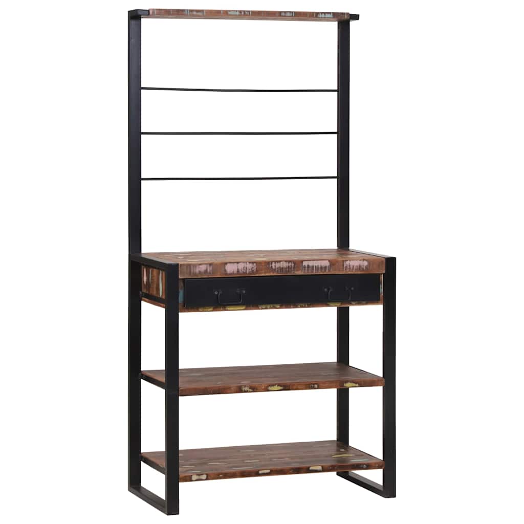 Ράφι κουζίνας Πολύχρωμο και Μαύρο 80 x 40 x 160 cm