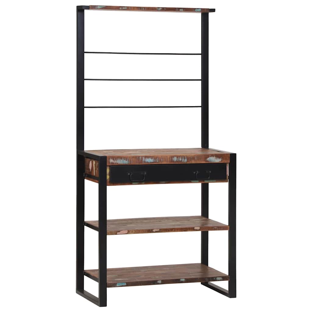 Ράφι κουζίνας Πολύχρωμο και Μαύρο 80 x 40 x 160 cm