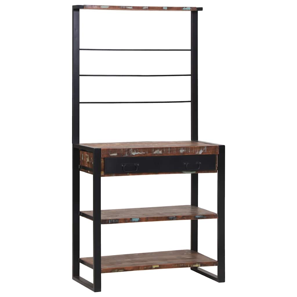 Ράφι κουζίνας Πολύχρωμο και Μαύρο 80 x 40 x 160 cm