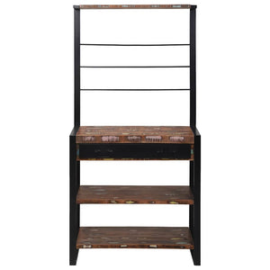 Ράφι κουζίνας Πολύχρωμο και Μαύρο 80 x 40 x 160 cm