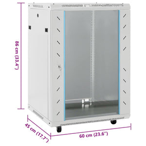 Καμπίνα Δικτύου 15U 19" IP20 Γκρι 60x45x86 εκ. - Pakobazaar