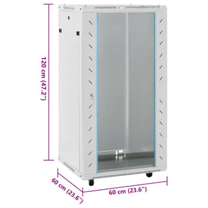 Καμπίνα Δικτύου 22U 19" IP20 Μαύρη 60x60x120 εκ.