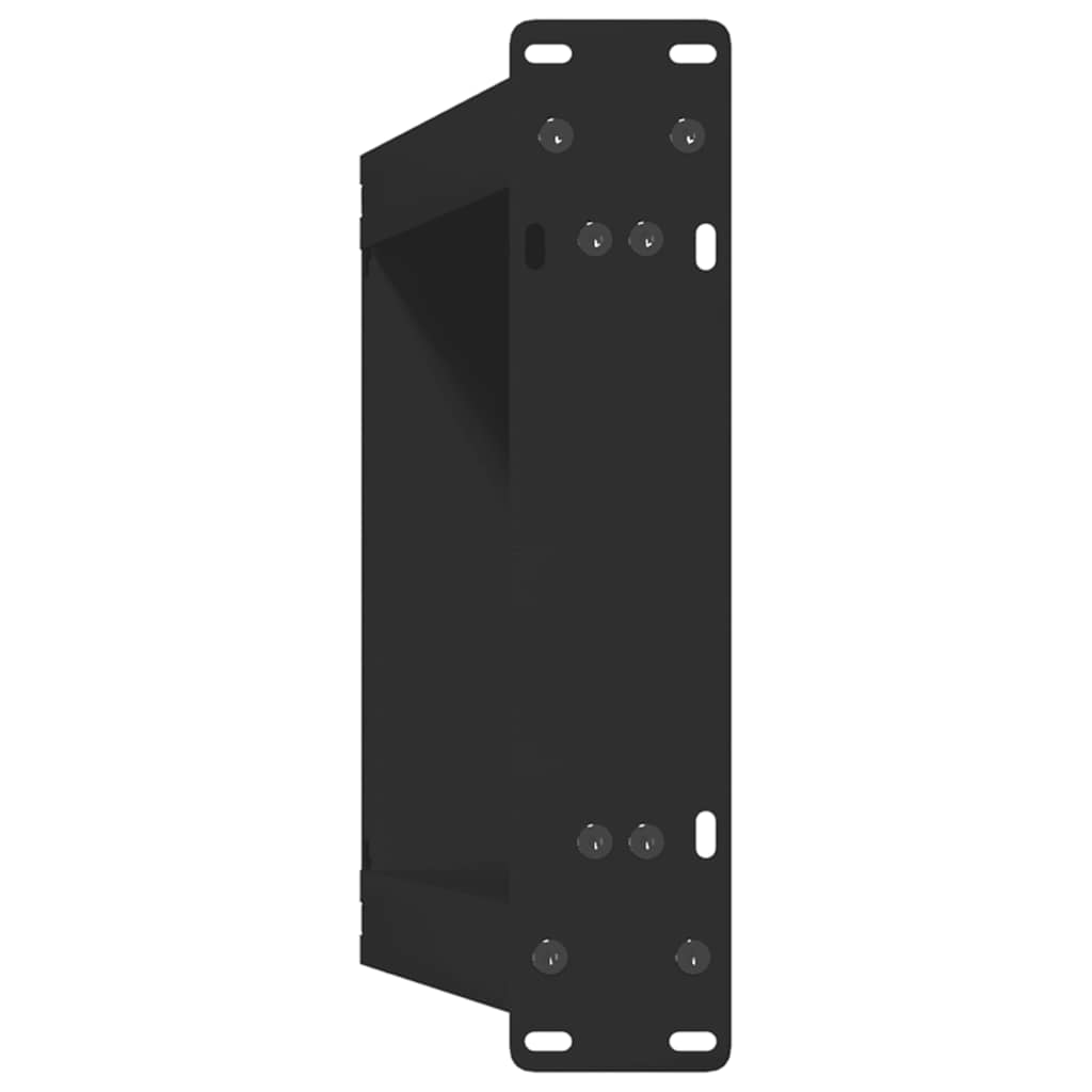 Πόδια Τραπεζιού Σαλονιού σε Σχήμα U, 2 τεμ. Μαύρο, Ατσάλι 28x(42-43) εκ.