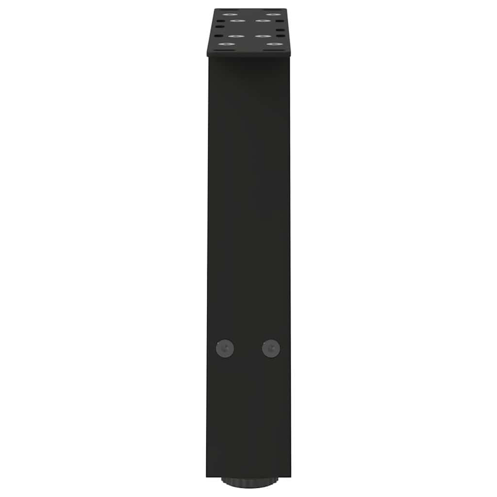 Πόδια Τραπεζιού Σαλονιού Σχήματος Α 2 τεμ. Μαύρο 50x(30-31) εκ. Ατσάλι