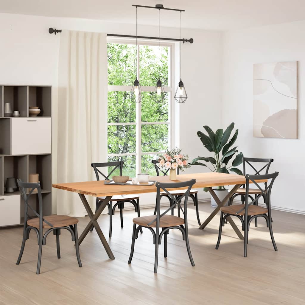 Πόδια Τραπεζιού Σαλονιού Σχήματος Α 2 τεμ. 70x(30-31) εκ. Ατσάλι