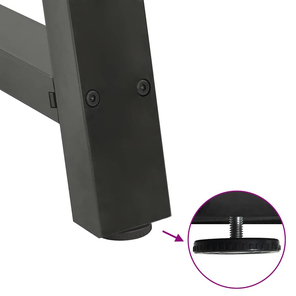 Πόδια Τραπεζιού Σαλονιού Σχήματος Α 2 τεμ. Ανθρακί 38x(42-43) εκ. Ατσάλι