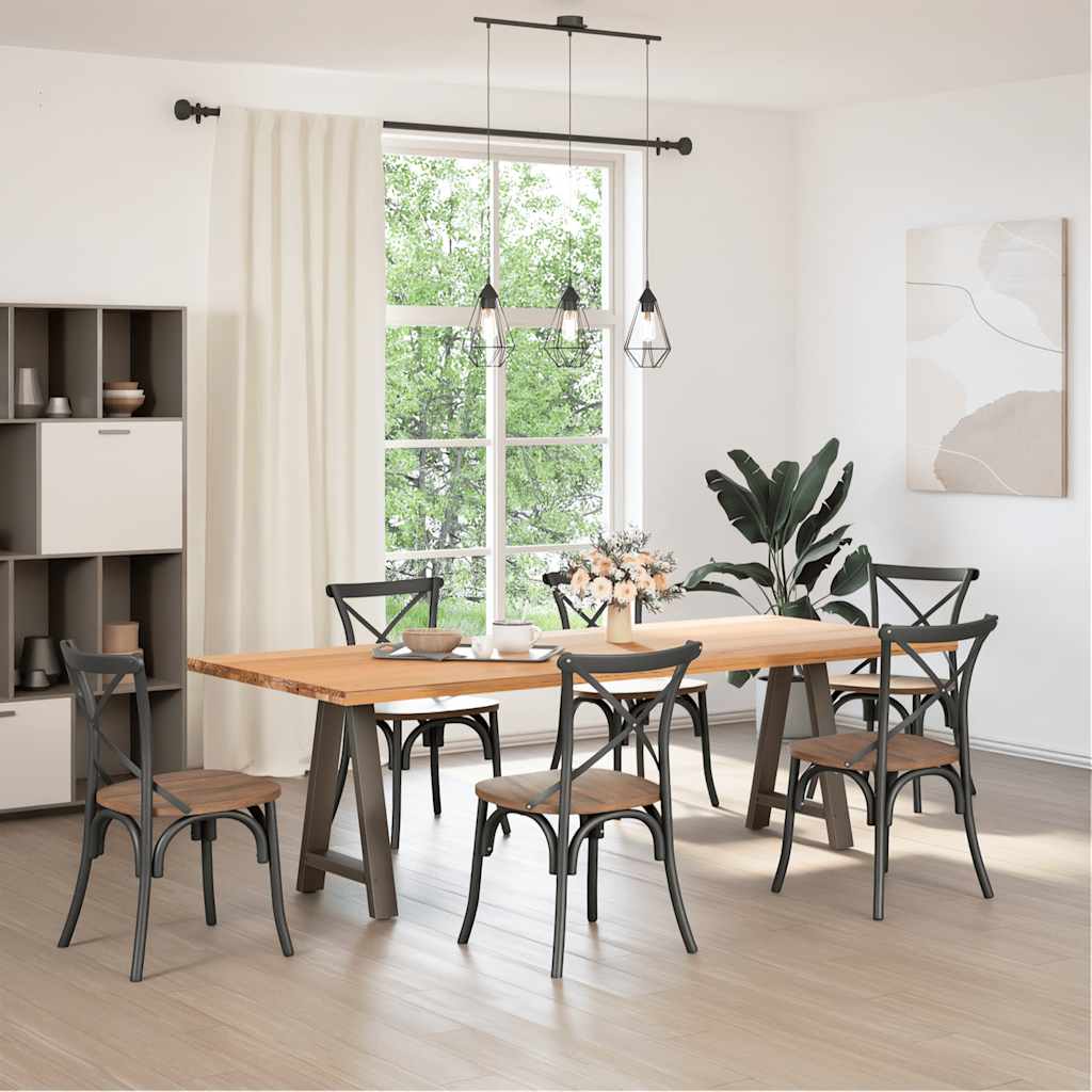 Πόδια Τραπεζαρίας Σχήματος Α 2 τεμ. 60x(72-73) εκ. Ατσάλι