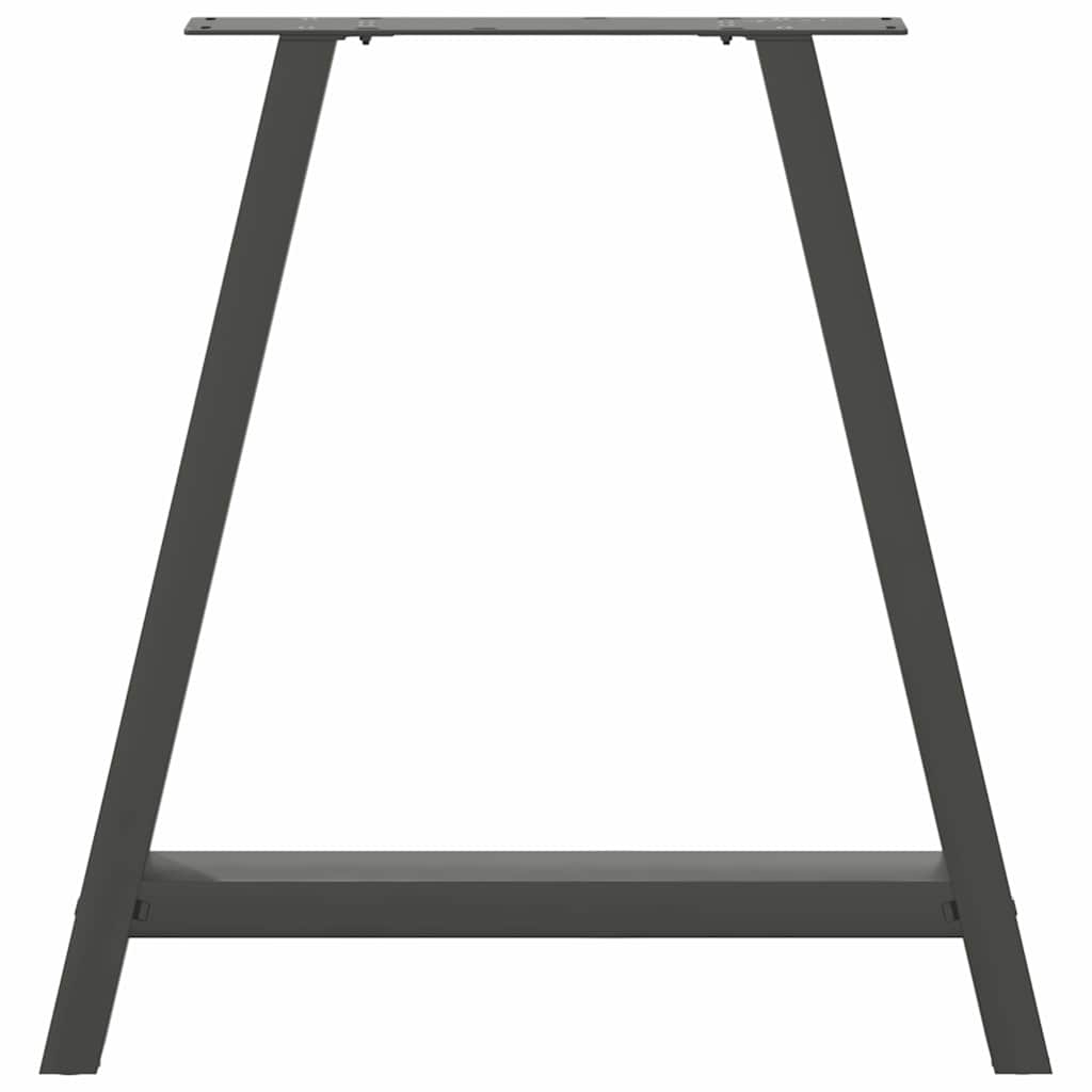 Πόδια Τραπεζαρίας Σχήματος Α 2 τεμ. Ανθρακί 70x(72-73) εκ. Ατσάλι
