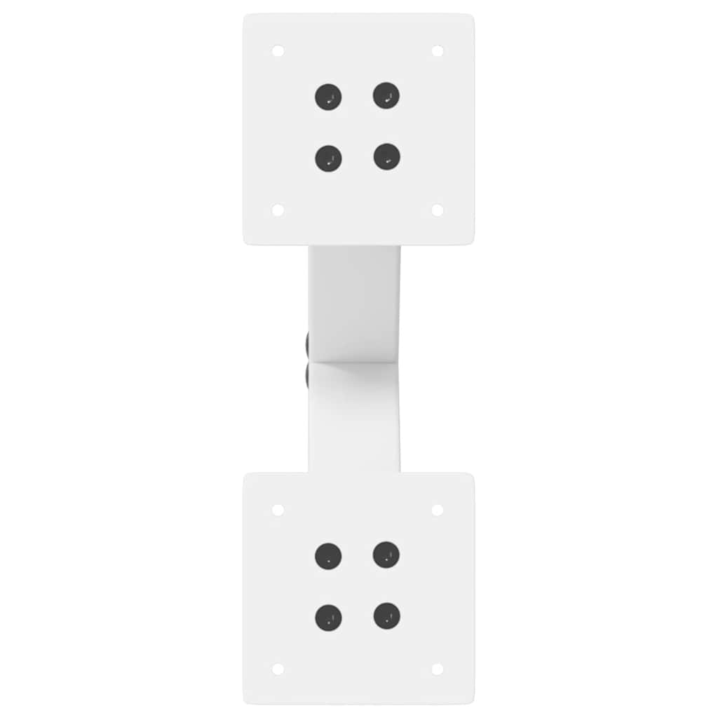 Πόδια Τραπεζιού Σαλονιού σε Σχήμα Χ, 2 τεμ. Λευκά 37x(30-31) εκ. Ατσάλι - Pakobazaar