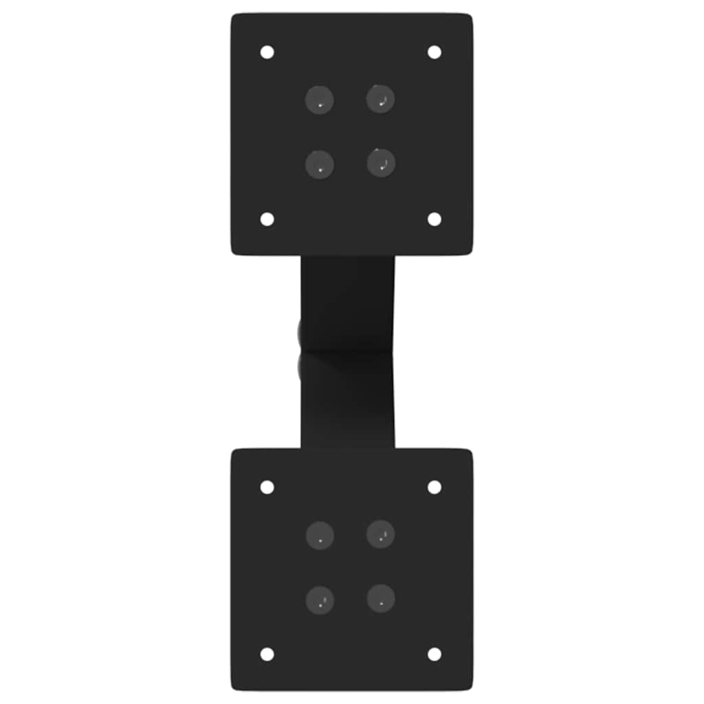 Πόδια Τραπεζιού Σαλονιού σε Σχήμα Χ, 2 τεμ. Μαύρο 28x(42-43) εκ. Ατσάλι