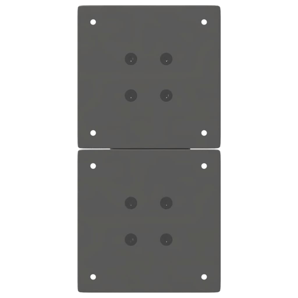 Πόδια Τραπεζιού Σαλονιού σε Σχήμα Χ, 2 τεμ. Ανθρακί 28x(42-43) εκ. Ατσάλι