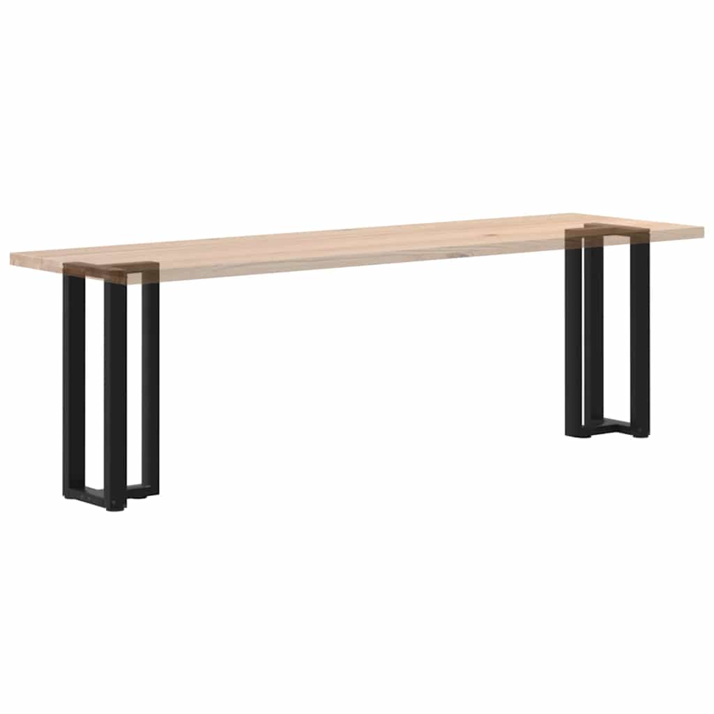 Πόδια Κονσόλας σε Σχήμα Τ, 2 τεμ. Μαύρο 25x28x(72-73) εκ. Ατσάλι