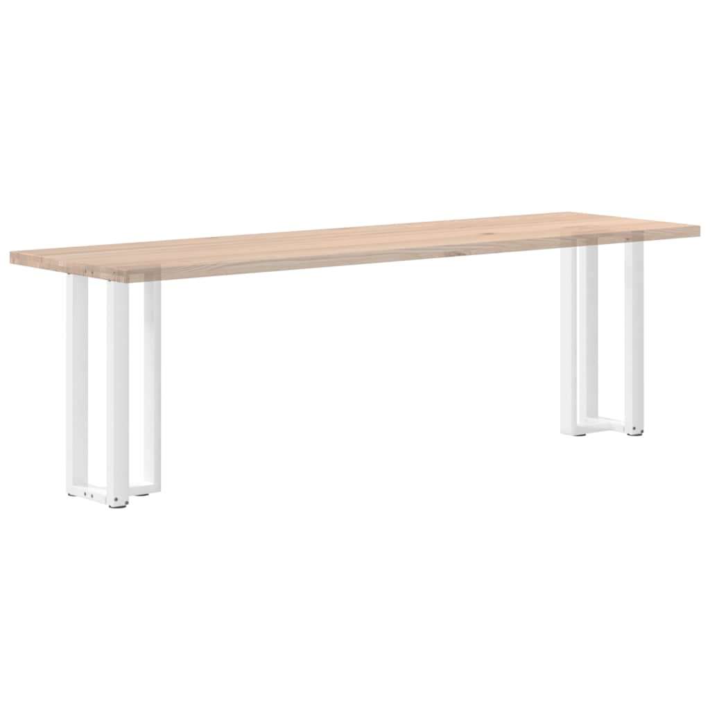 Πόδια Κονσόλας σε Σχήμα Τ, 2 τεμ. Λευκά 25x28x(72-73) εκ. Ατσάλι
