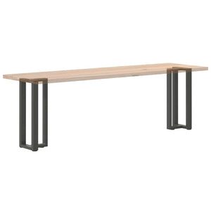Πόδια Κονσόλας σε Σχήμα Τ, 2 τεμ. Ανθρακί 38x25x(72-73) εκ. Ατσάλι