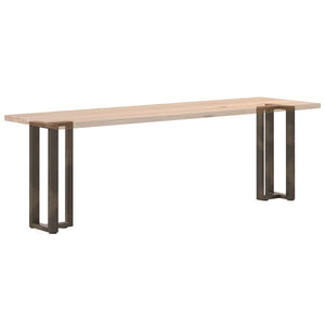 Πόδια Κονσόλας σε Σχήμα Τ, 2 τεμ. Μαύρο 38x25x(72-73) εκ. Ατσάλι